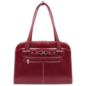 McKLEIN Winnetka 15 in. Red Top Grain Cowhide Leather Ladies ...