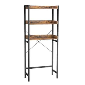 2-Tier Freestanding Matte Black Metal Over-the-Toilet Storage Rack wit –  MyGift