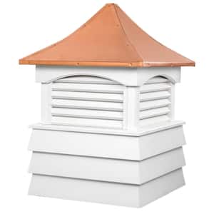 Sherwood 18 in. x 26 in. Vinyl Cupola with Copper Roof