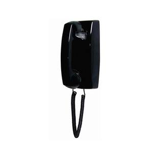 Wall No Dial Corded Telephone - Black