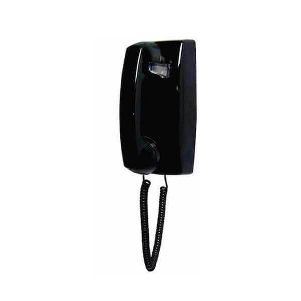 Cortelco Wall No Dial Corded Telephone - Black