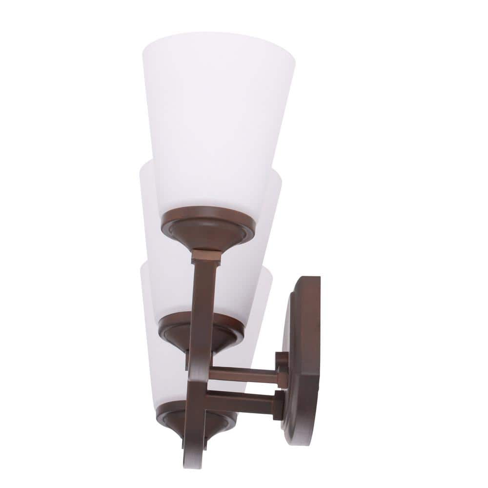 Vintage Bronze 3-Light Cylinder Bathroom Vanity Fixture