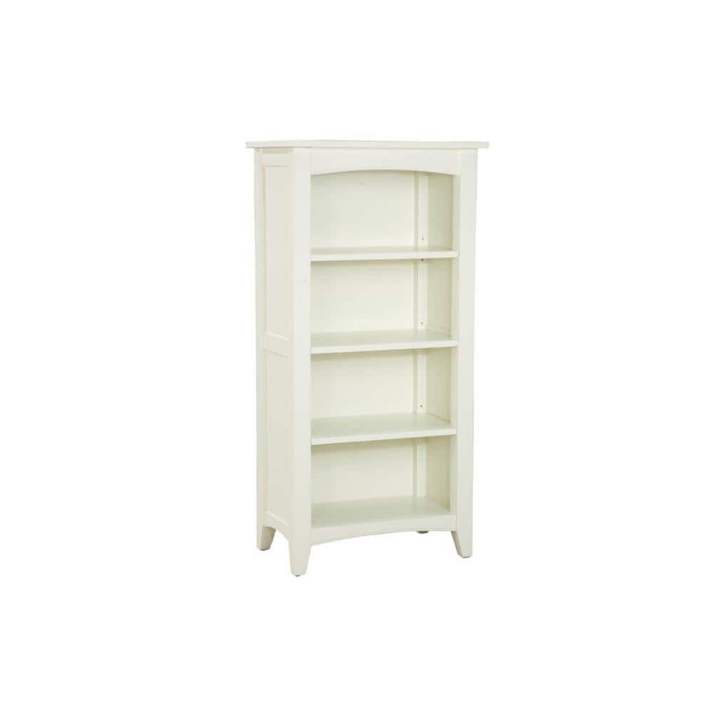 52" White Shaker Cottage Adjustable Kids Bookcase