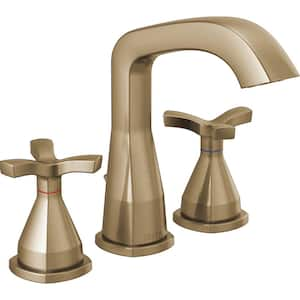 Stryke 8 in. Widespread 2-Handle Bathroom Faucet in Champagne Bronze