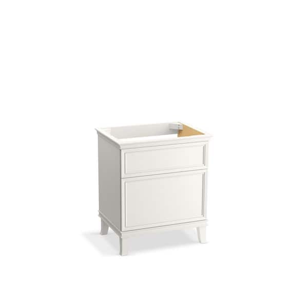 KOHLER Artifacts 30 in. W x 21.89 in. D x 34.49 in. H Bath Vanity Cabinet without Top in Linen White