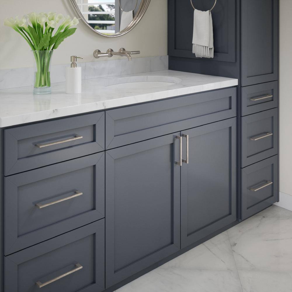 Vail 8-Inch Satin Nickel Rectangular Bar Pull