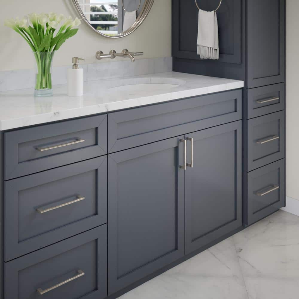Vail 8-Inch Satin Nickel Rectangular Bar Pull