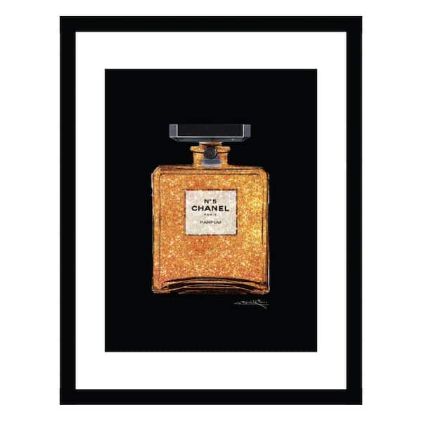 VENICE BEACH Collections Designer Fashion Glam Perfume Bottle-Framed Print by Fairchild Paris Abstract Poster Art Print 18 in. x 14 in.
