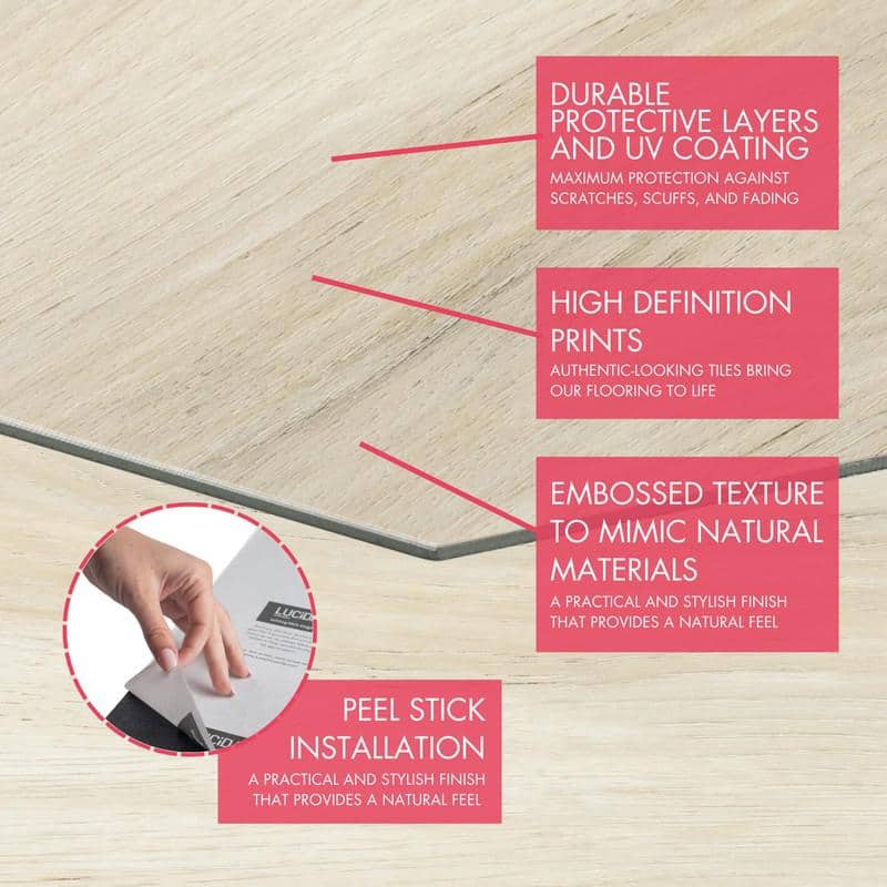 Pistachio Hexagon Peel and Stick Vinyl Floor Tiles