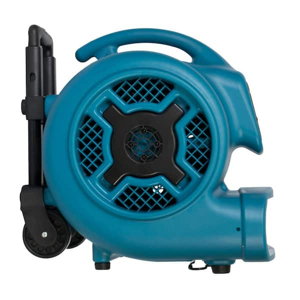 XPOWER P-800H 3/4 HP Air Mover with Telescopic Handle & Wheels