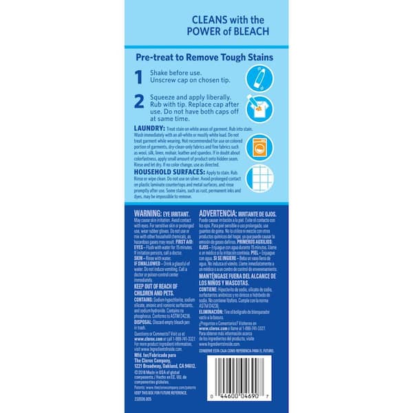 Clorox Bleach Pen Gel, 2 Ounces Clorox(44600046907): customers reviews @