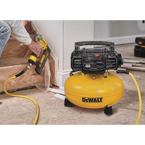 CU  DeWalt 6 Gallon 18-Gauge Brad Nailer & Pancake Electric Air Compressor Combo Kit - View #9