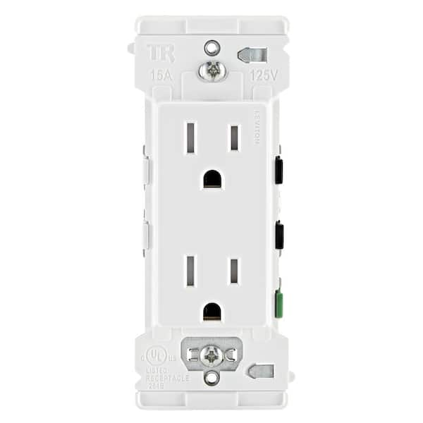 decora edge 15 amp tamper resistant duplex outlet