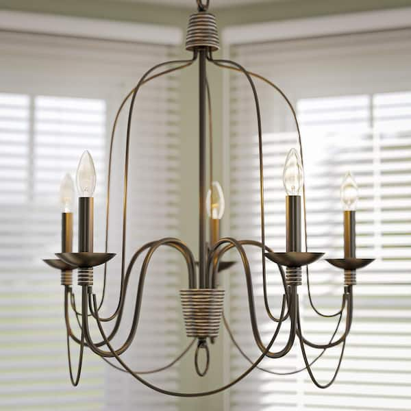 rivy west 5 light chandelier