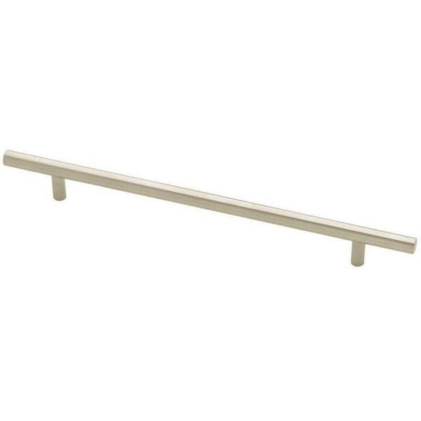 Liberty 8-13/16 in. (224mm) Center-to-Center Brushed Steel Bar Drawer Pull