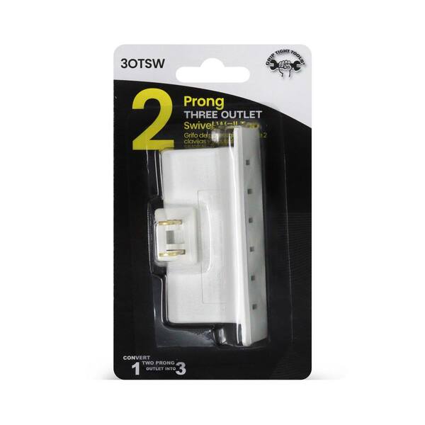 ETL Listed] Grounded Swivel 3 Outlet Indoor Wall Tap Power Adapter AC Plug Mini