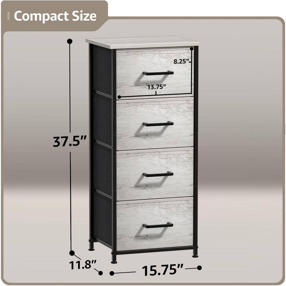 Greige Vertical Nursery Chest with Soft Close Drawer