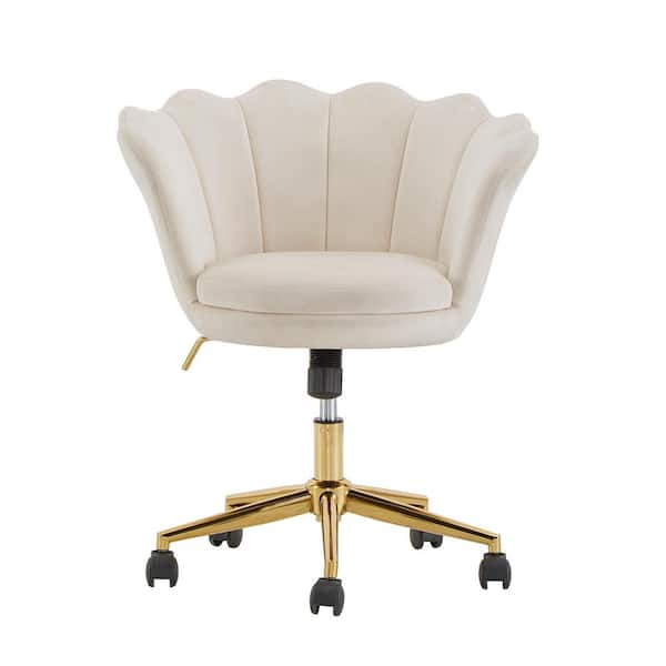 Beige and discount gold office chair