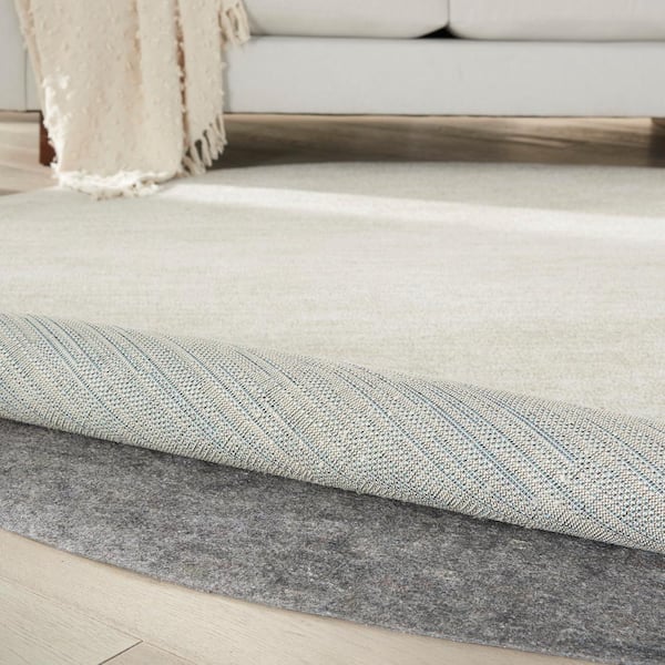 RugLoc 8 ft. x 8 ft. Round Non-Slip Dual Surface Rug Pad