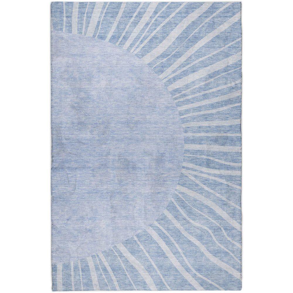 Dream Shag Premium Machine Washable Abstract ADS668 Denim 9 ft. x 12 ft. Area Rug price history on PriceWatchPro