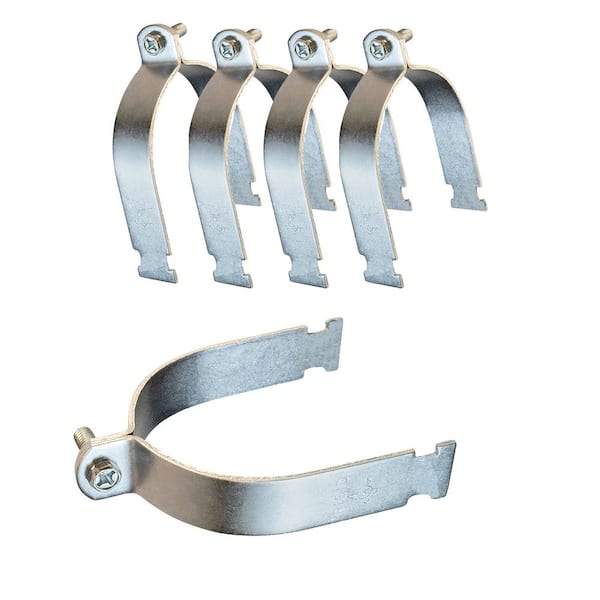PLUMBFLEX 3 in. Electro Galvanized Steel Strut Clamp (5-Pack)