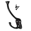 GlideRite Double Coat Hook – 4-1/4 Flared Design, Oil Rubbed Bronze Finish | Zinc Alloy Wall Hook 7602-ORB 2 thumbnail image