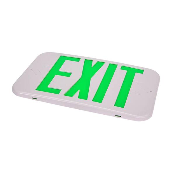 Progress Lighting Exit Signs LED White Battery-operated Exit Light