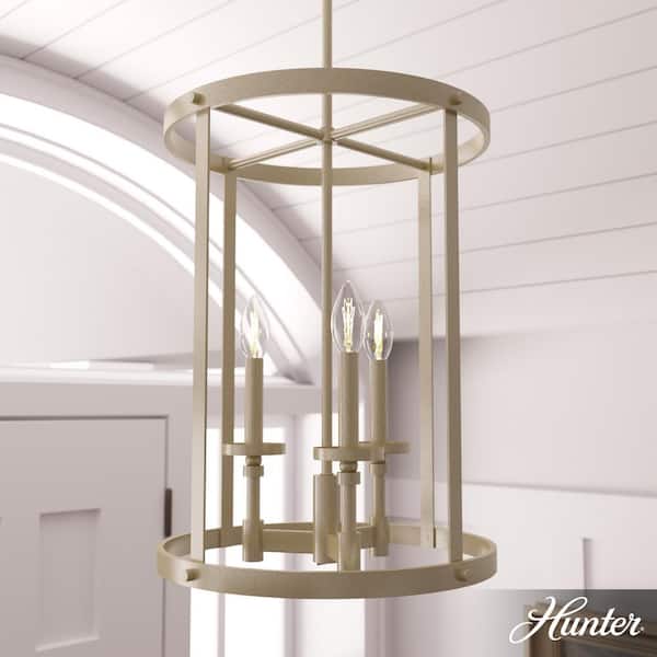 Hunter Briargrove 3-Light Modern Brass Island Chandelier