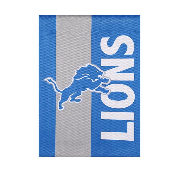 Fan Essentials 12 in. x 18 in. Detroit Lions Garden Flag