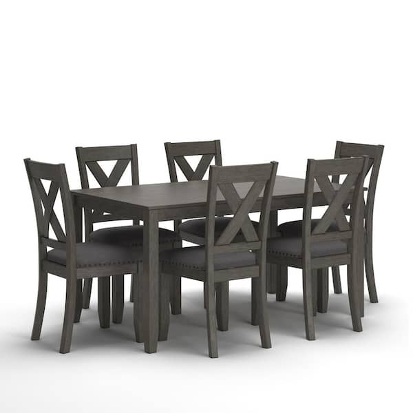 Signature DESIGN BY ASHLEY Caitbrook 7-Piece Rectangle Gray MDF