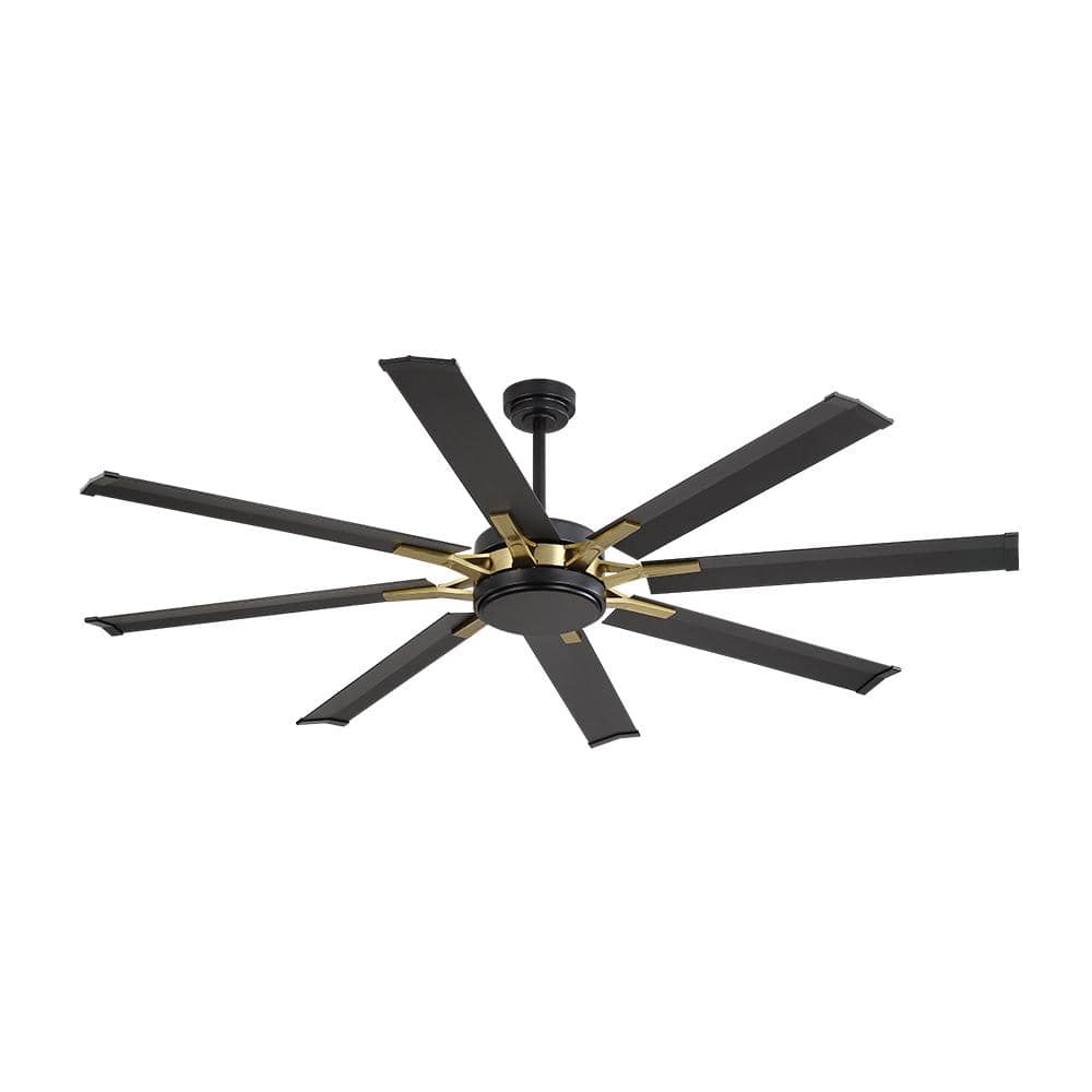 96 in. (8 ft.) Indoor Aluminum Blades Ceiling Fan with Remote, Black price history on PriceWatchPro