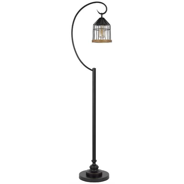 HomeRoots 63 in Bronze Traditional Shaped Standard Floor Lamp