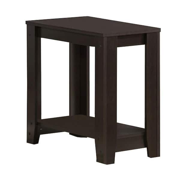 HomeRoots Jasmine 22 in. Cappuccino Particle Boards Accent Table