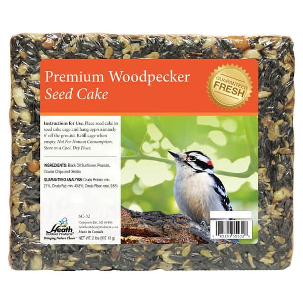 Heath 2 lbs. Woodpecker Seed Cake (8-Pack)