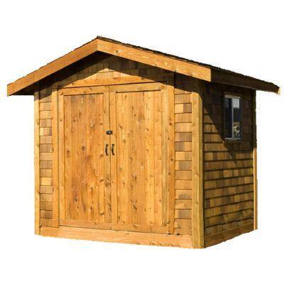 Premium Cedar Shed 8 ft. x 10 ft. Wood Premium Shingle Siding Shed Kit