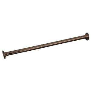 60 in. Straight Shower Rod in Polished Nickel