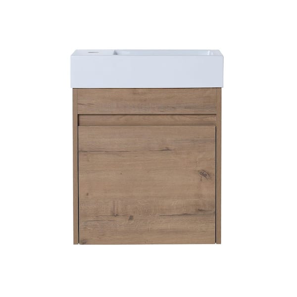 CASAINC 24in. 18.1 in. W x 23.6 in. D x 20.5 in. H Bath Vanity Cabinet without Top in Brown