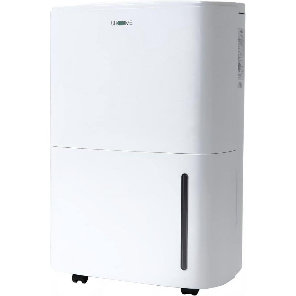 120pt. 6,000sq. ft. Dehumidifier in. White with 1.32Gal. Water Tank and Dra
