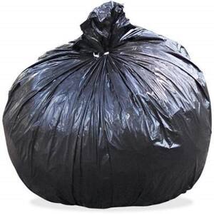 60 Gal. Brown/Black Total Recycled Content Plastic Trash Bags, 1.5 mil, 38 in. x 60 in., 1 Case of 100 Bags, 100/Carton