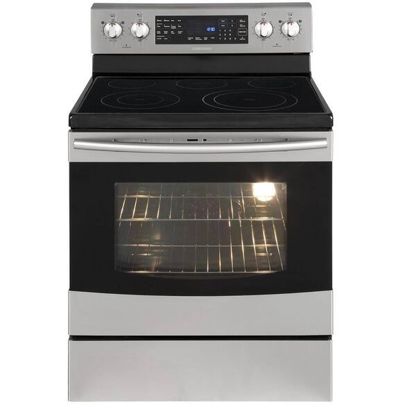 Samsung 5.9 cu. ft. Flex Duo Electric Range with Self-Cleaning Dual Convection Oven in Stainless Steel