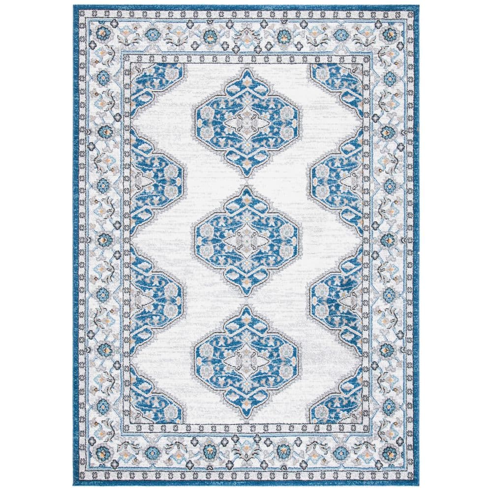 Liberty 8 ft. x 10 ft. Dark Blue/Ivory Medallion Florla Area Rug price history on PriceWatchPro