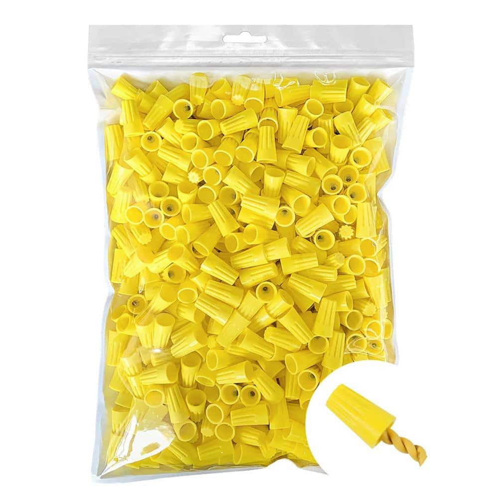 500-Pieces AWG 18-12 Wire Caps Electrical Connectors, Cone-Shaped Insulatin