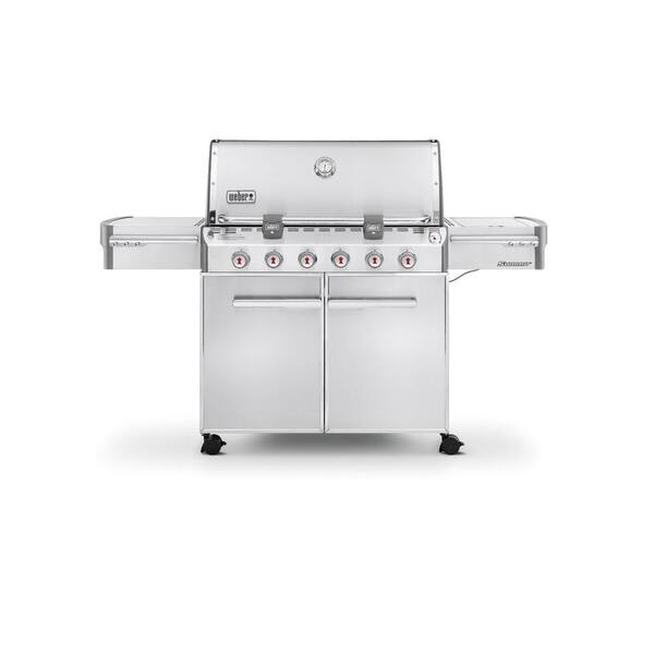 Weber Summit S-620 6-Burner Propane Gas Grill in Stainless Steel