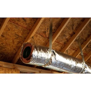 4 in. Dia x 5 ft. Length Ductwork Insulation Sleeve - R-8