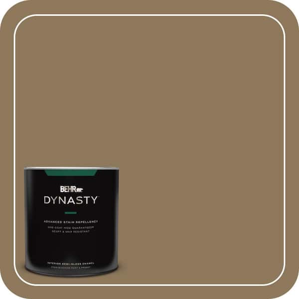 BEHR DYNASTY 1 qt. #N300-6 Archaeological Site Semi-Gloss Enamel Interior Stain-Blocking Paint and Primer