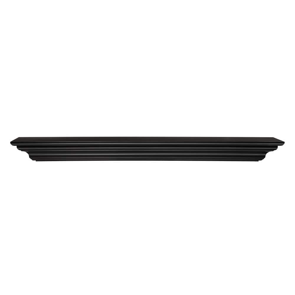Pearl Mantels 5 ft. Precision Black CapShelf Mantel RPS60618BD The Home Depot