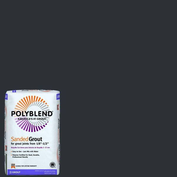 Custom Building Products Polyblend #60 Charcoal 25 lb. Sanded Grout