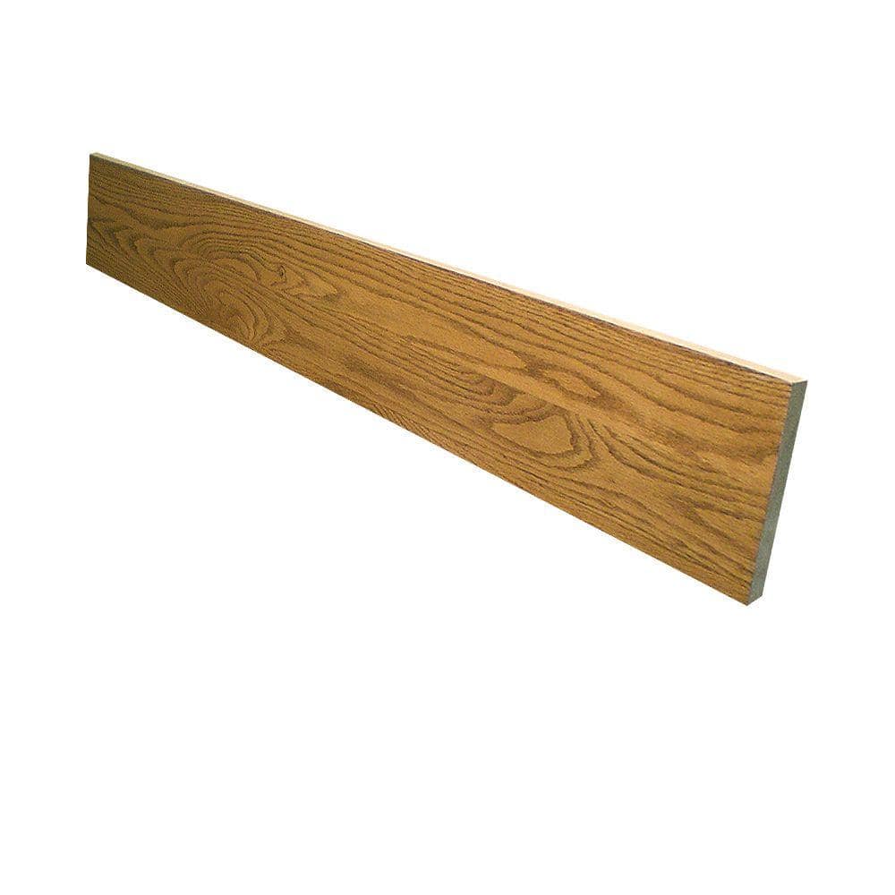 Stairtek 0.75 in. x 7.5 in. x 48 in. Prefinished Marsh Red Oak Riser ...