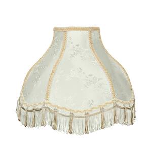 10 12 14 16 18 22" Cream Ivory Double Lined Double Scallop Lamp Shade New Style 