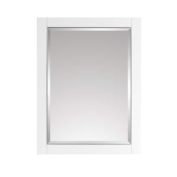 Avanity Mason 24 in. W x 32 in. H Framed Rectangular Beveled Edge Bathroom Vanity Mirror in White